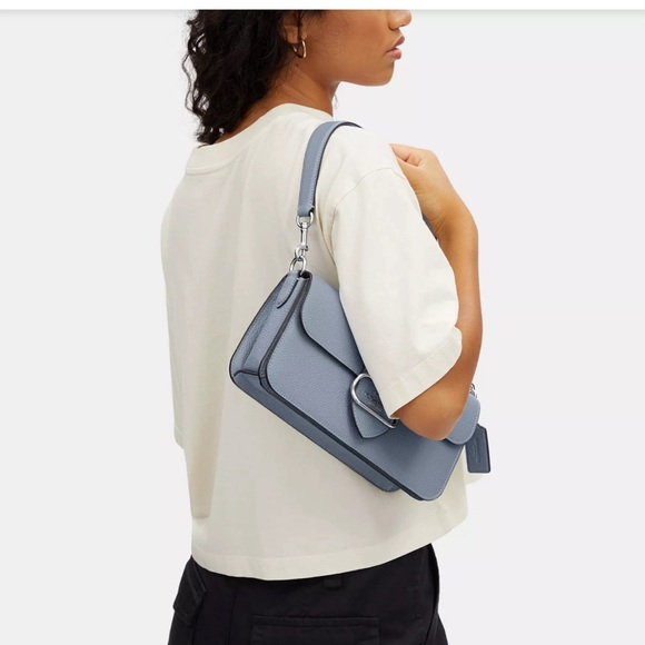 Coach Morgan Shoulder Bag Blue Mist - Picture 7 of 9